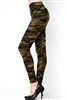 Brushed Soft Camouflage Green Leggings S/M