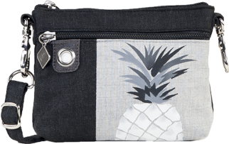 Jak's Small Pineapple Crossbody Bag White
