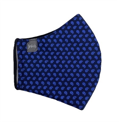 Face Mask Jak's Paisley Navy