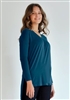 Bamboo V-Neck tunic Emerald