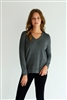 Bamboo Fleece Pullover Sweatshirt Charcoal