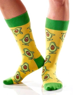 YoSox Socks Women's Crew Avocado