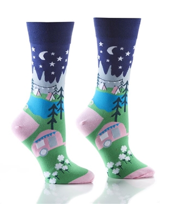 YoSox Socks Women's Crew Glamping