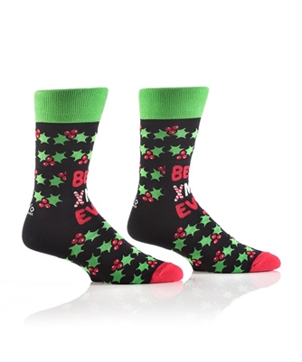 YoSox Men's Crew Socks Best Christmas Ever