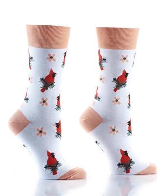 YoSox Socks Women's Crew Cardinals