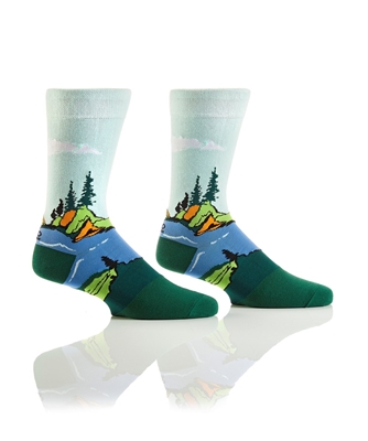 YoSox Men's Crew Socks Great Outdoors