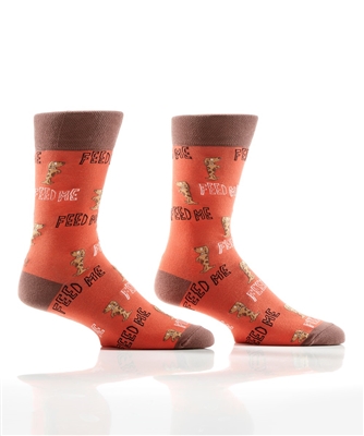 YoSox Men's Crew Socks Dog Feed Me