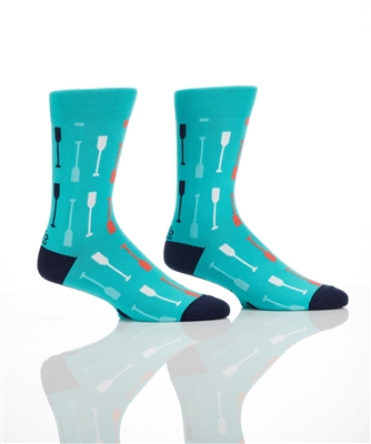 YoSox Men's Crew Socks Paddles