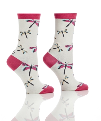 YoSox Women's Crew Socks Butterflies