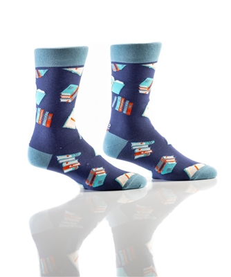 YoSox Men's Crew Socks Books