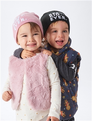 Best Kid Ever Beanie Kids Hat Pink or Black OS