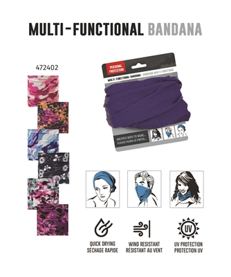 Bandana Multi-functional Set of 6 Colourful Stamping Design