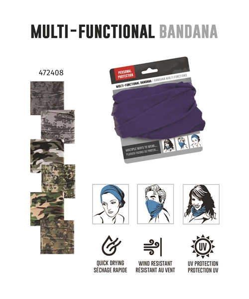 Bandana Multi-functional Set of 6 Camo Pattern