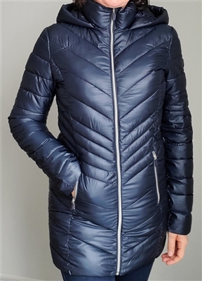 Point Zero Ultralight Quilted Packable Jacket Navy IN STOCK in SM(=XS) M(=SM)
