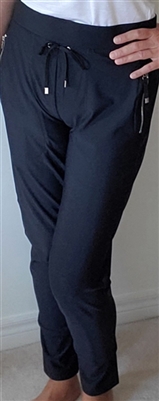 Zipper Pocket Jogger Pants Black