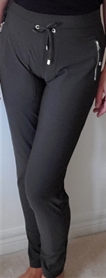 Zipper Pocket Jogger Pants Khaki