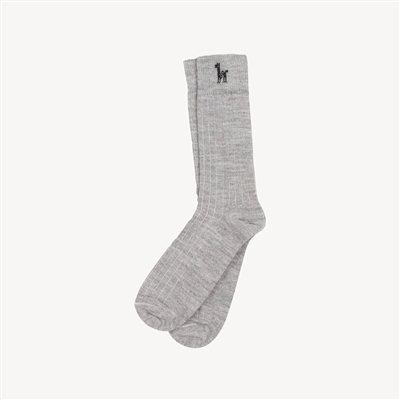 Alpaca Unisex Everyday Socks Silver Grey