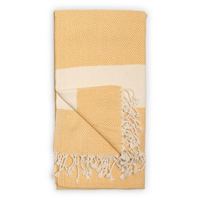 Turkish Towel Diamond Gold