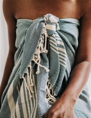 Turkish Towel Hasir Prussian