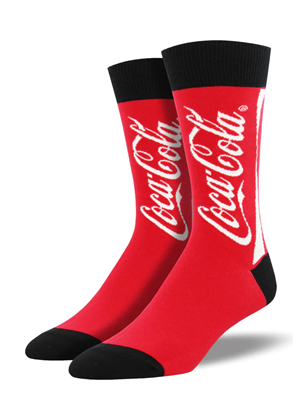 Socksmith Men's Crew Socks Coca Cola