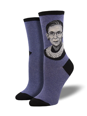 Socksmith Women's Crew Socks Ruth Bader Ginsburg