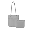 Tote Bag with Inside Pouch Light Grey