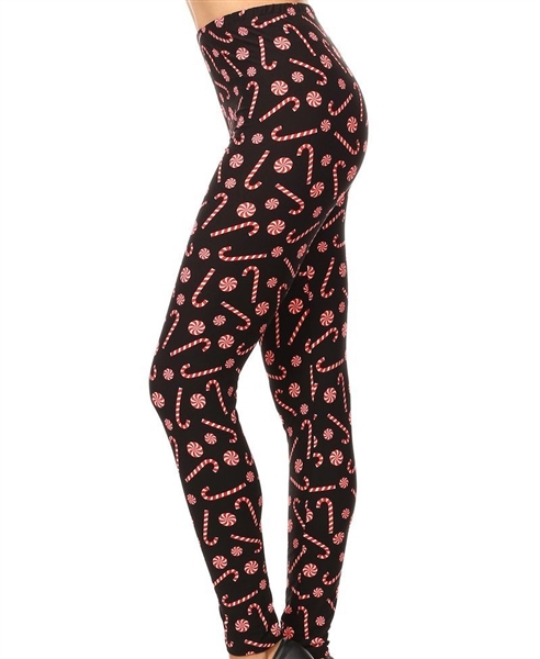 NioBe Clothing Womens Regular Size Black Grey Geo Houndstooth Pattern Ultra  Soft Leggings (One Size) 