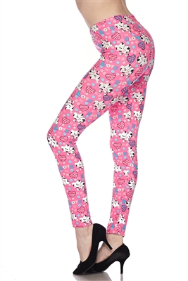 Pink Puppy Dogs Soft Leggings S/M