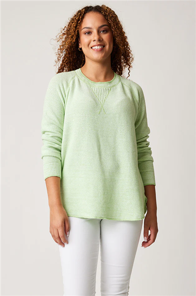 Cotton Country Skylar Pullover Celery Green