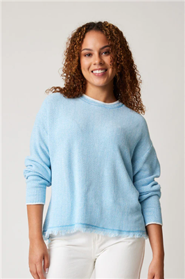Cotton Country Sparrow Pullover Blue Sky