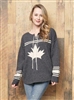 Cotton Country Hockey Sweater Black Tweed Natural