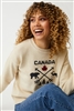 Cotton Country Canada North Pullover Stone Tweed