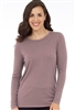 Long Sleeve Crew Neck Sweater Mulberry