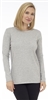 Long Sleeve Crew Neck Sweater Silver Melange