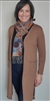 Long Body Almond Open Cardigan with Patch Pockets